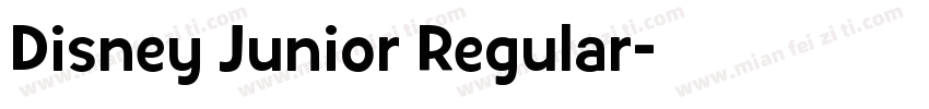 Disney Junior Regular字体转换